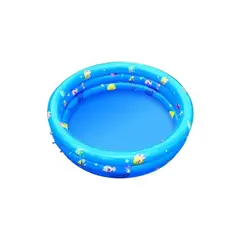 GENERICO - Piscina Inflable Plástico 3 Anillos Redonda 80x35c0 celeste