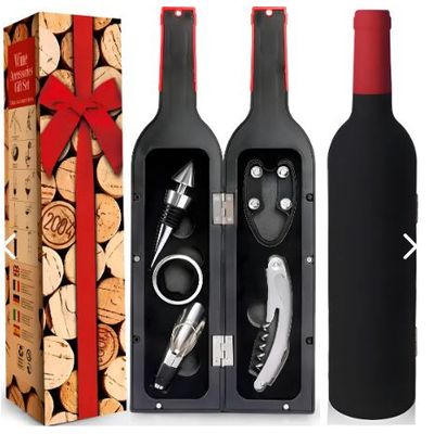 Generico Juego Descorche De Vino 5 Accesorios