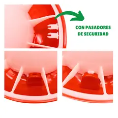 GENERICO - Pack X2 Comedero para Gallinas 9kg Aves Granja Pollos