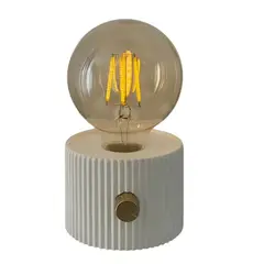 GENERICO - Lámpara De Mesa Velador Luz Cálida Recargable Tipo C