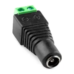 GEN - Conector Terminal Poder 5.5x2.1 Hembra Jack Camaras Tira Led