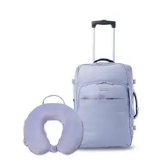 TOTTO - Pack Maleta Trip 10 Kg + Almohada Viaje Morado