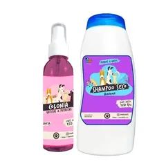 MASCOKITS - Kit Para Perro Shampoo Seco Colonia Frambuesa-Fruitilicious