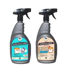 MASCOKITS - Kit Eliminador De Olores Limpiador Hamster Cuy Conejo 1lt