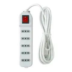 MACROTEL - Alargador con Protección 3mts 5 Pos ME-071W
