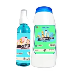 MASCOKITS - Kit Para Gato Shampoo Seco Colonia Coco-Eucalipto
