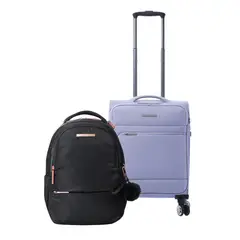 TOTTO - Pack Maleta Liviana 360 + Mochila Adelaide Negro