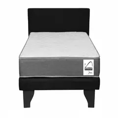 HOME FACTORY - Cama Europea Basic 1 1/2 plazas + respaldo