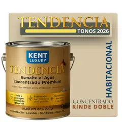 KENT - PINTURA ESMALTE AGUA TENDENDIA - MATE - 4L WILLOW WIND