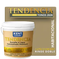 KENT - PINTURA ESMALTE AGUA CONCRENTRADO TENDENDIA - MATE - TINETA 10L HIKING PATH