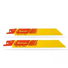 STARRET - Set 2 Sierras Sables Bimetal Multiuso 152 mm 10 TPI