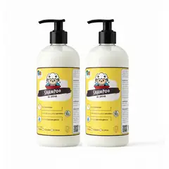 MASCOKITS - Pack 2 Shampoo Avena Orgánico 1 Litros Perros & Mascotas
