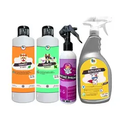 MASCOKITS - Kit Para Perro Repelente Educador Sanitario Shampoo