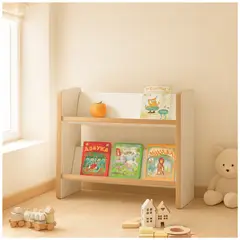 HOMER DESIGN - Biblioteca Librero Infantil 2 Niveles Estante 57x43x26cm