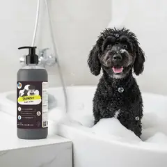 MASCOKITS - Super Shampoo Pelaje Negro Orgánico 1 Lit Perros & Mascotas