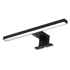 DEMASLED - Aplique de Pared LED 30cm Negro Lineal Blanco Cálido 3000K IP44