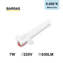 DEMASLED - Barra Rígida LED SMD2835 220V 7W Blanco Frío 630lm 72 LEDs 80cm