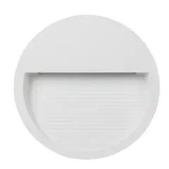 DEMASLED - Aplique Exterior Blanco WALL ROUND LED 6W Blanco Neutro 12cm 220-240V