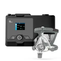 TOPMEDIC - BMC - Maquina Auto CPAP Resmart Portatil Apnea de Sueño + Mascara Oronasal, Tubo y Humidificador