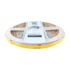 DEMASLED - Cinta LED COB 24V 11Wm Blanco Cálido 1000lmm 480LEDsm 8mm 5m SEC
