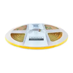 DEMASLED - Cinta LED COB 24V 6Wm Blanco Neutro 540lmm 504 LEDsm 5mm PCB IP33 x5m