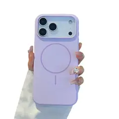 GENERICO - Carcasa Silicona Con Magsafe Iphone 17 Pro Max / Lavanda