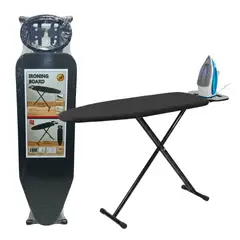 EKOL TACTICA MILITAR - Tabla De Planchar Premium Negra Mesa De Planchar Metal Resistente