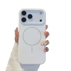 GENERICO - Carcasa Silicona Con Magsafe Iphone 17 Pro / Blanco