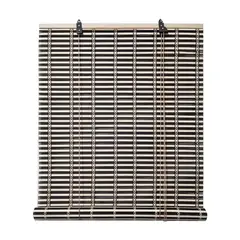 GENERICO - PACK DE 2 CORTINAS ROLLER BAMBU 120X180 ESTERILLA ENROLLABLE