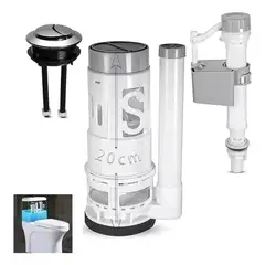 TNAKIEX - 1 Kit Juego De Herrajes Para Wc Valvula De Descarga Wc 20cm