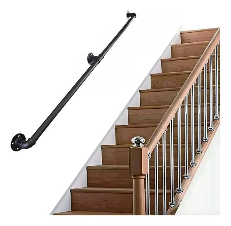 Barandal De Pasamanos De Tubo Escaleras Profesionales 1,5 M