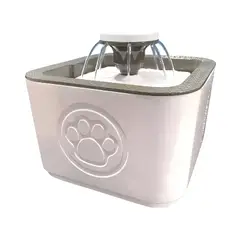 GENERICO - Fuente Dispensador Agua Eléctrico Bebedero Perro Gatos 2 Lts Color Blanco