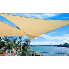 GENERICO - Toldo X1 vela Triangular 3,5x 3,5x 3,5 MT malla terraza sombreadora