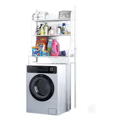 GENERICO - Estante Organizador De Lavadora Baño Metalico Rack 3 Niveles