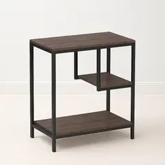 KLIK - Mesa Auxiliar de 3 Niveles con Estantes Abiertos