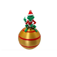 GENERICO - Adorno para el árbol de navidad- Grinch Travieso