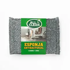 ALL CLEAN - PACK X 4 ESPONJA DE COBRE + ZINC ANTIBACTERIAL 2 UNIDADES
