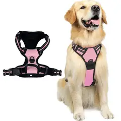 OLEVO - Arnés de Pecho Tipo H para Perro Rosa Talla S