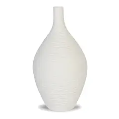 INSPIRACCI - Jarrón Adorno Decorativo Blanco 24 cm