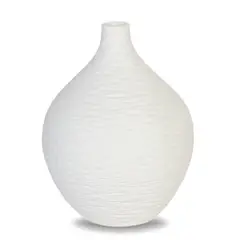 INSPIRACCI - Jarrón Adorno Decorativo Blanco 15 cm