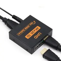 GENERICO - Splitter HDMI Repetidor Replicador Conecta 2 TV o Pantallas