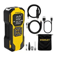 STANLEY - Mini Compresor Inalámbrico Auto 12v Premium- 150 PSI - SXIF0101