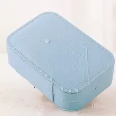 GENERICO - Joyero Tres Capas - Caja Organizadora de Joyas-azul