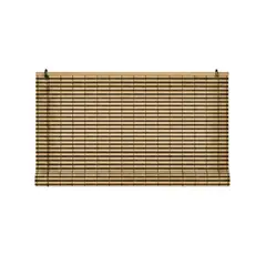 GUIZA - Cortina Roller Bambu Persiana Enrollable 120 X 200 Cafe Rayas