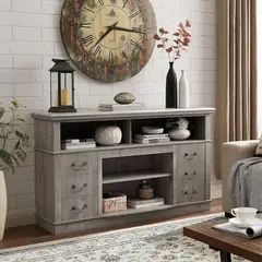 MSA MUEBLES SANTA ANA - Rack Light Grey 1,52 MTS