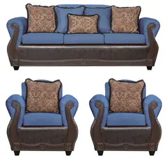 BLACK FACTORY - Juego de Living 3 1 1 Gran Columbia Azul Cafe