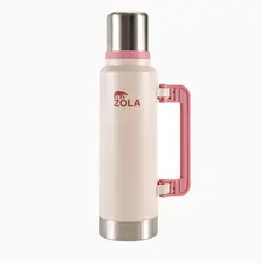 ZOLA OUTDOORS - Termo Agua Caliente 1300 Ml Mate Acero Inoxidable Zola ROSADO