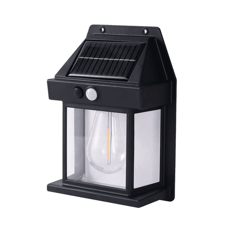 Aplique Lámpara de Pared Solar con Ampolleta LL-888 con Sensor de Movimiento – 600LM, Exterior Automático