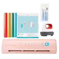 SILHOUETTE - NUEVO KIT INICIO CAMEO 5 ALPHA PINK + PLANCHA MINI
