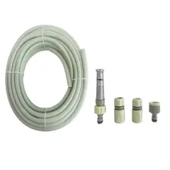 ROOTS - Manguera Trenzada Media X 15m + Kit De Riego verde Claro